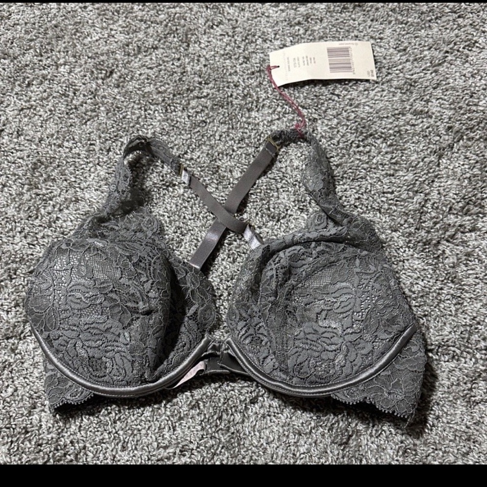 Stella McCartney Bonnie Sizzling Lace Bra - Gray
